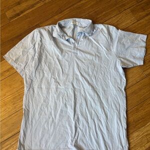 Peter Millar Light Blue Polo Shirt summer comfort men’s large